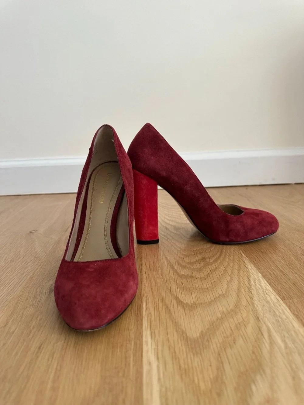 Red Suede Pumps